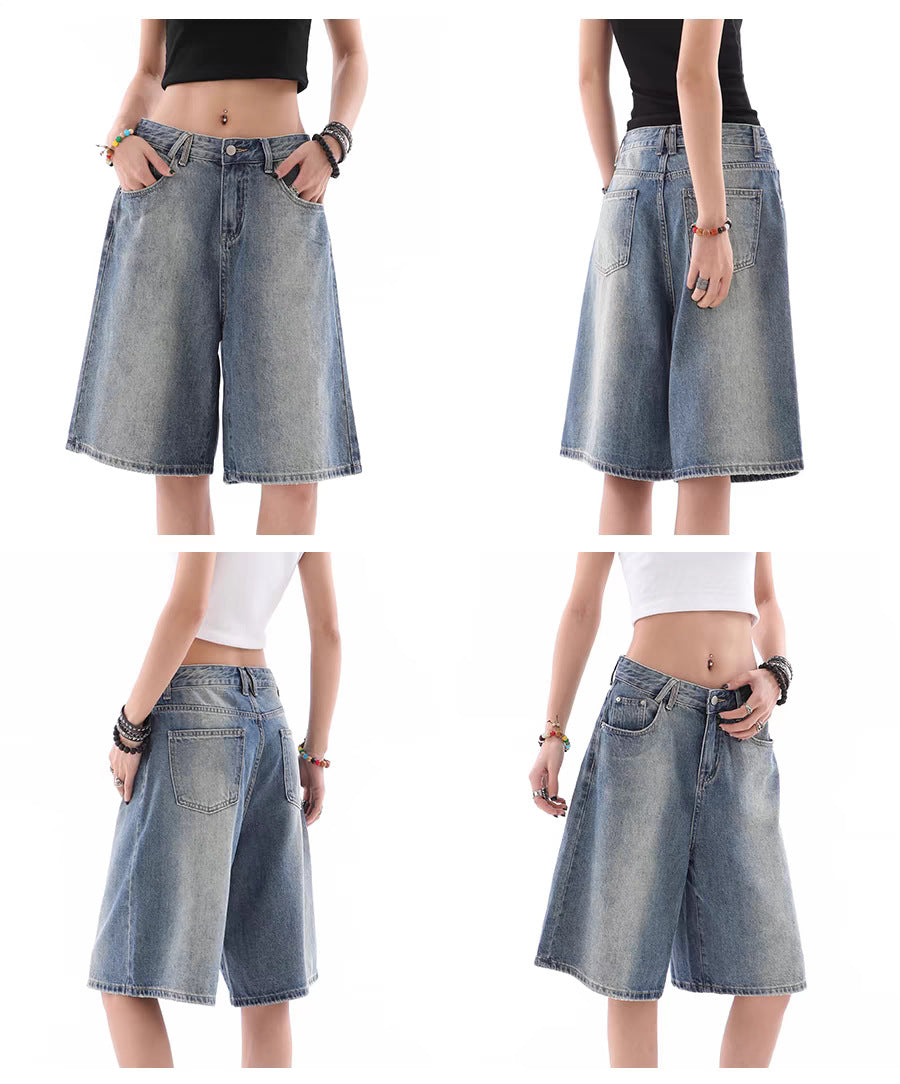 High Street Retro Denim Shorts