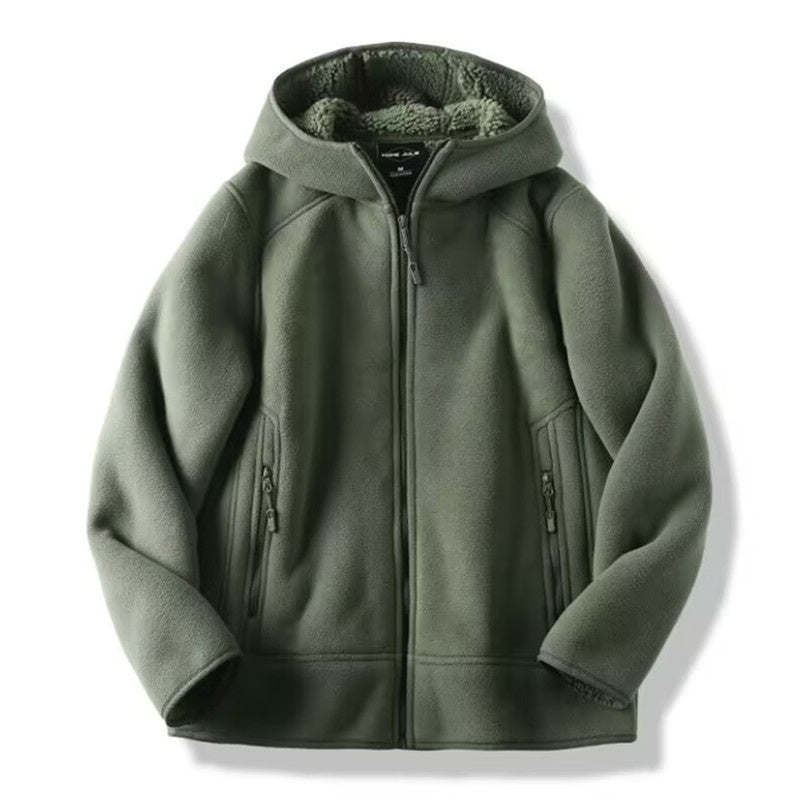 Fleeced Hoodie/Coat | zäh