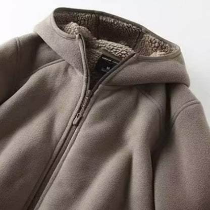 Fleeced Hoodie/Coat | zäh