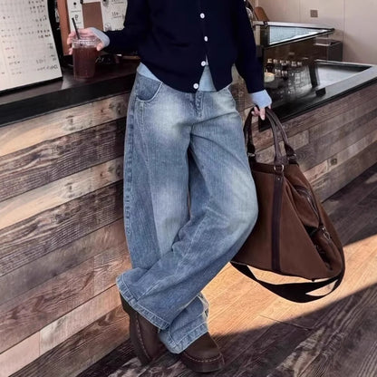 Retro Loose Machete Jeans