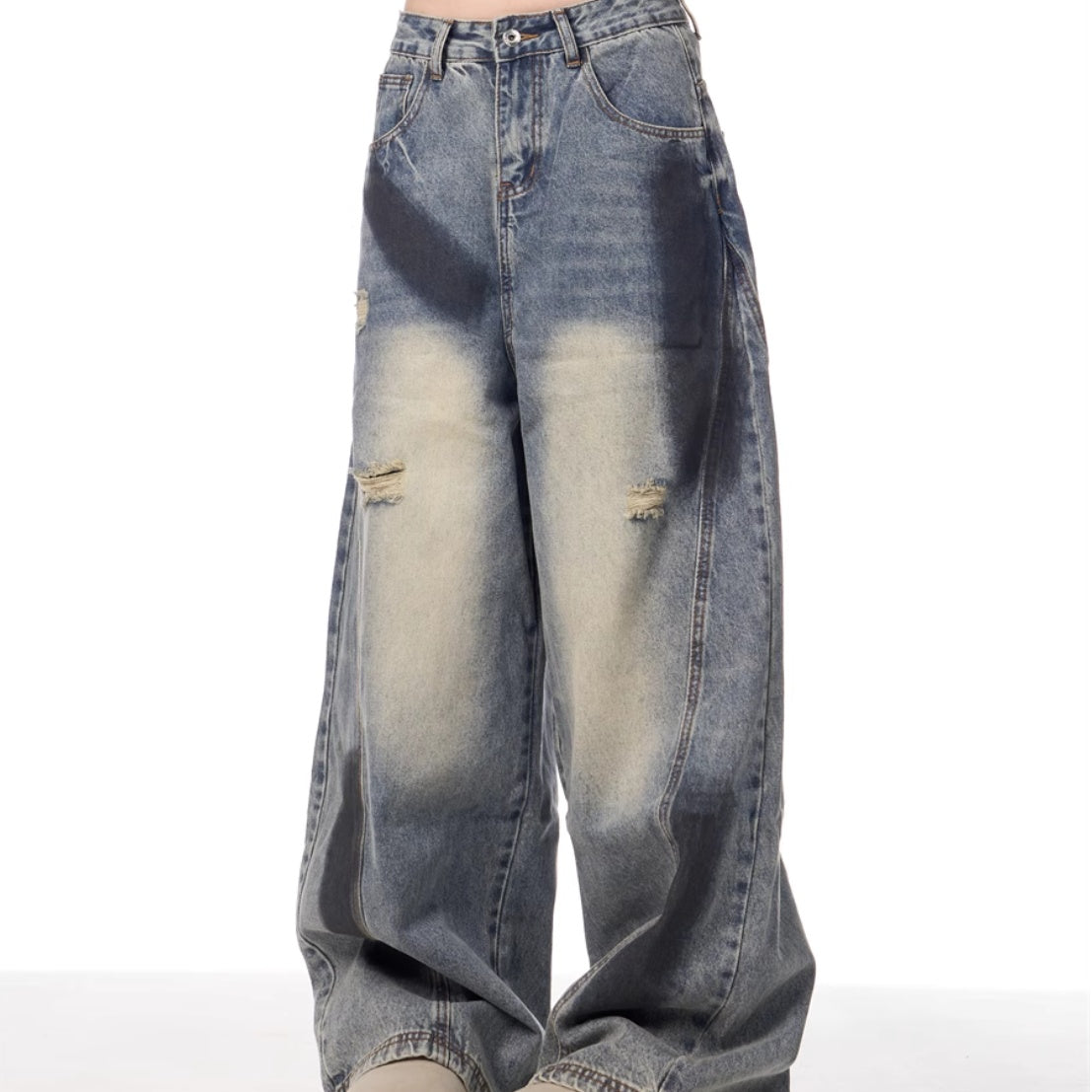 Splash Ink Ripped Machete Jeans | zäh