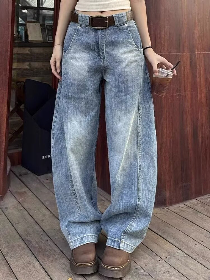 Retro Loose Machete Jeans