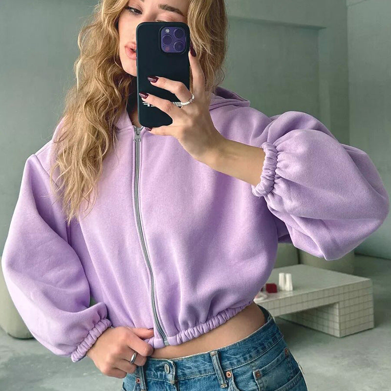 Crop Top Casual Hoodie | zäh