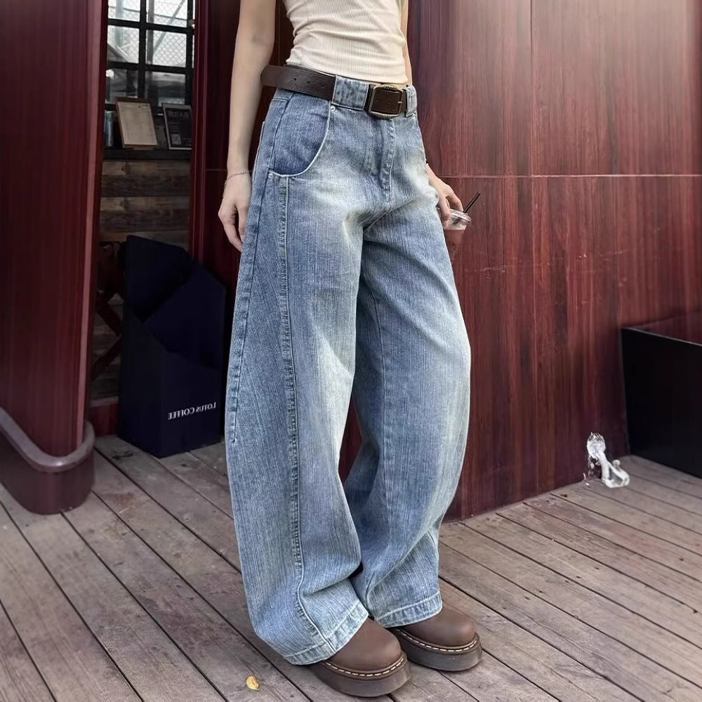 Retro Loose Machete Jeans