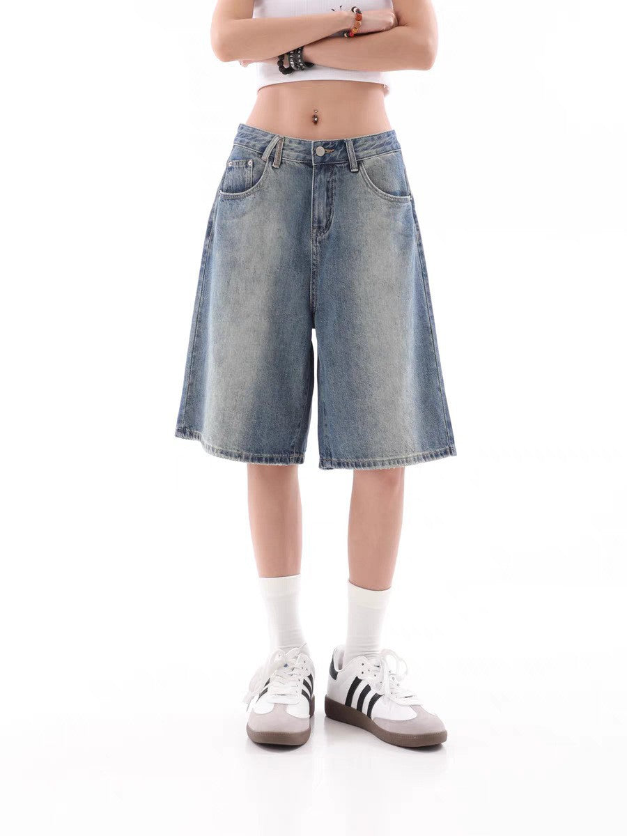 High Street Retro Denim Shorts