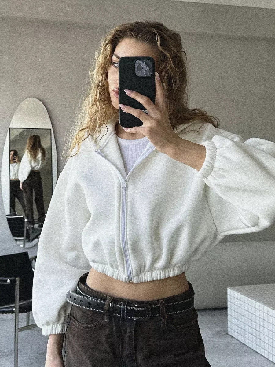 Crop Top Casual Hoodie | zäh
