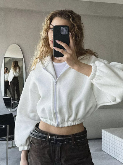 Crop Top Casual Hoodie | zäh