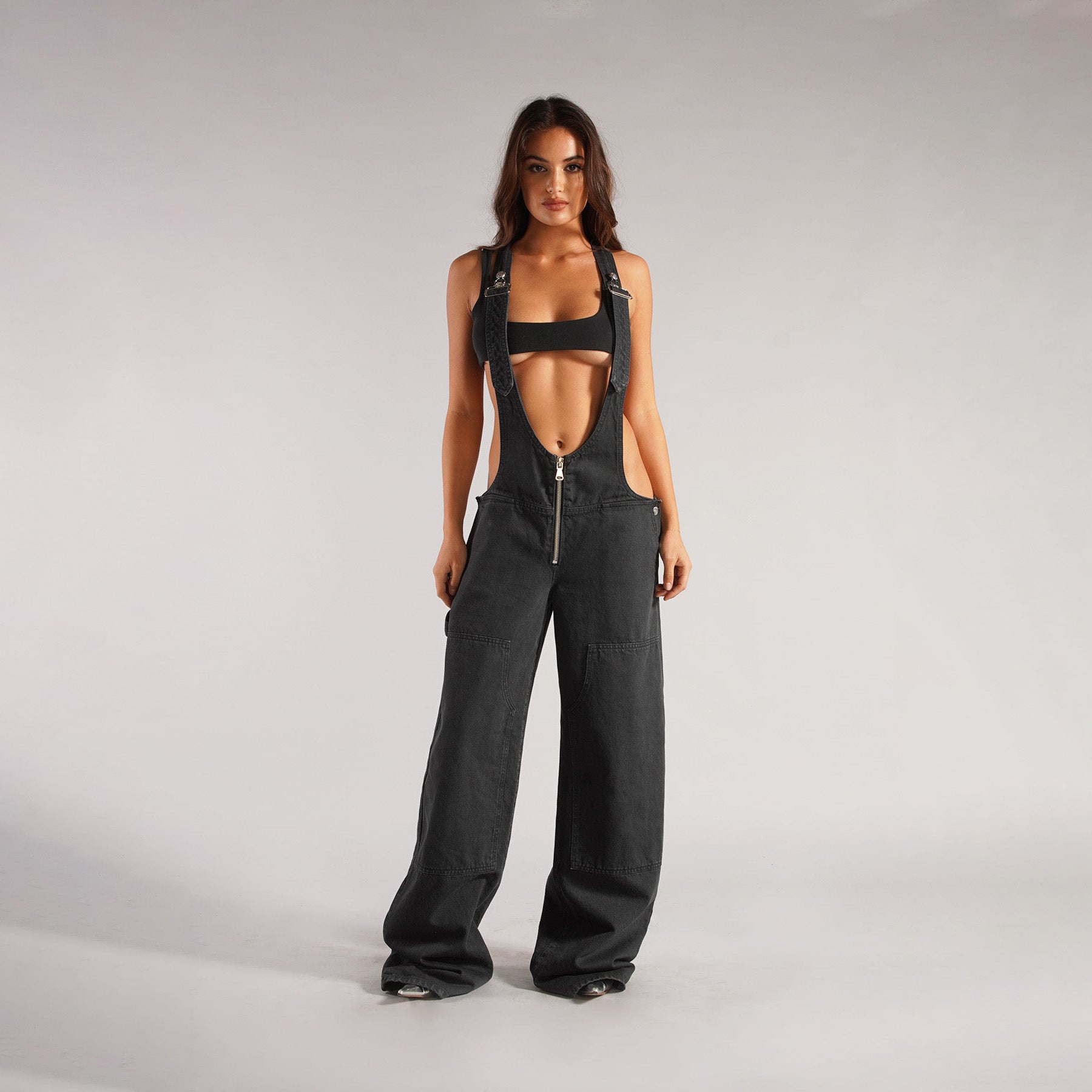 Loose Suspender Jumpsuit Streetwear Jeans Pants | zäh