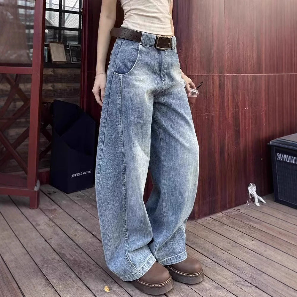 Retro Loose Machete Jeans
