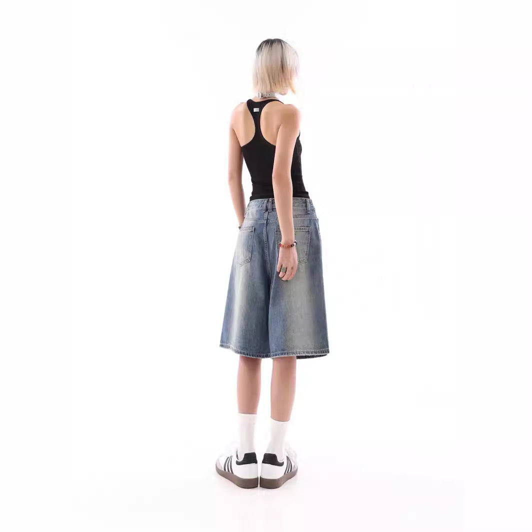 High Street Retro Denim Shorts