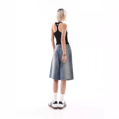 High Street Retro Denim Shorts