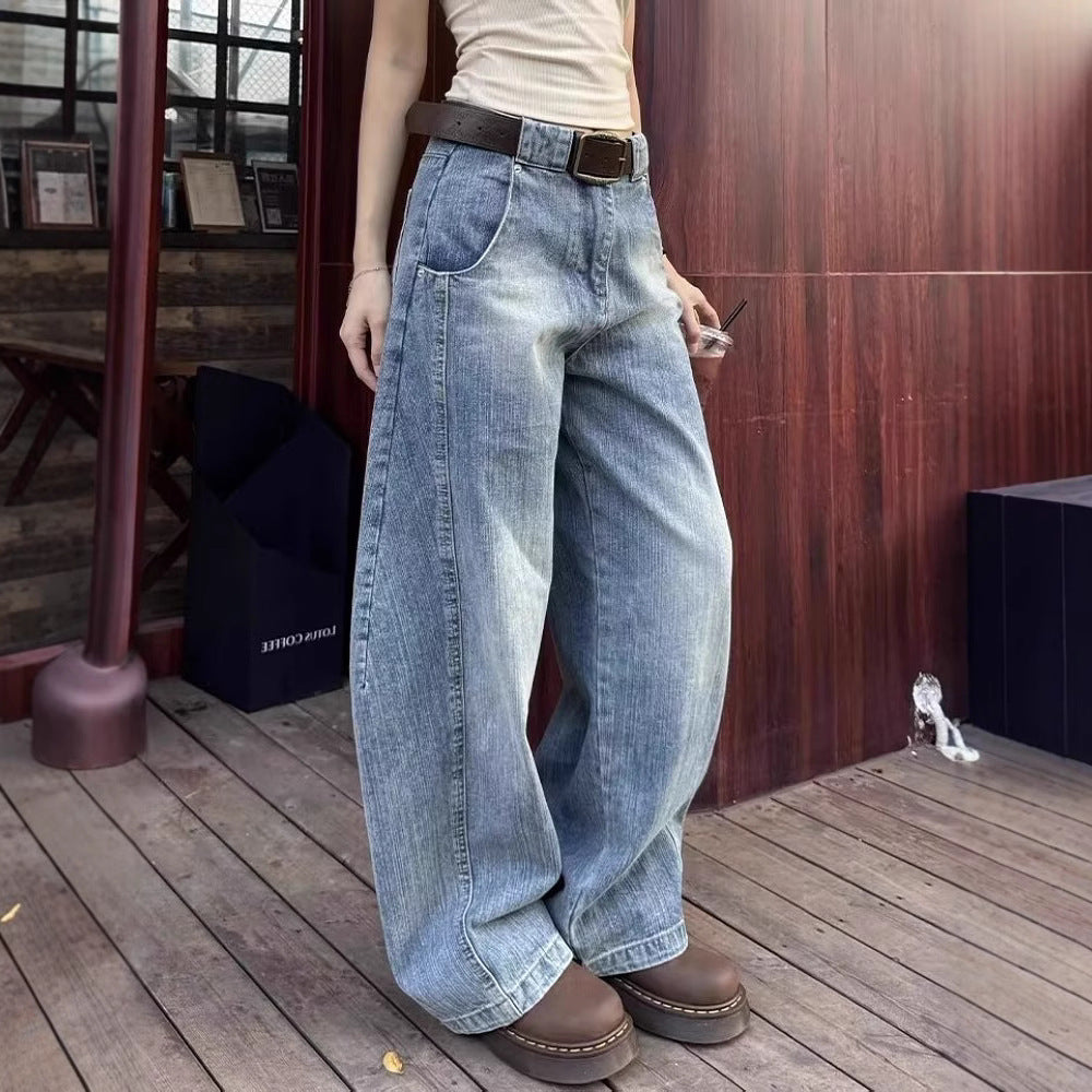 Retro Loose Machete Jeans