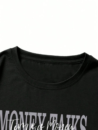 MONEY TALKS Short Sleeve round neck Tee | zäh