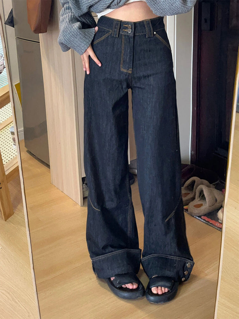 High Street Denim Loose-Fitting Pant | zäh