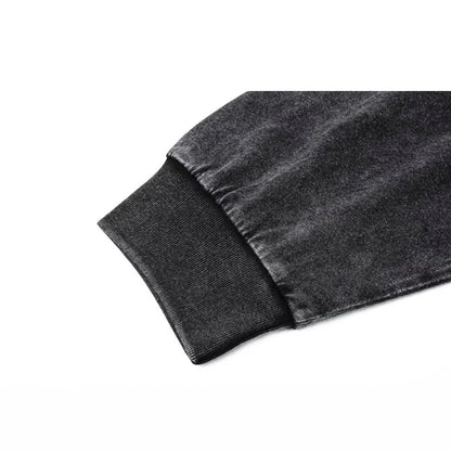 Washed Long-Sleeved American Retro TEE | zäh