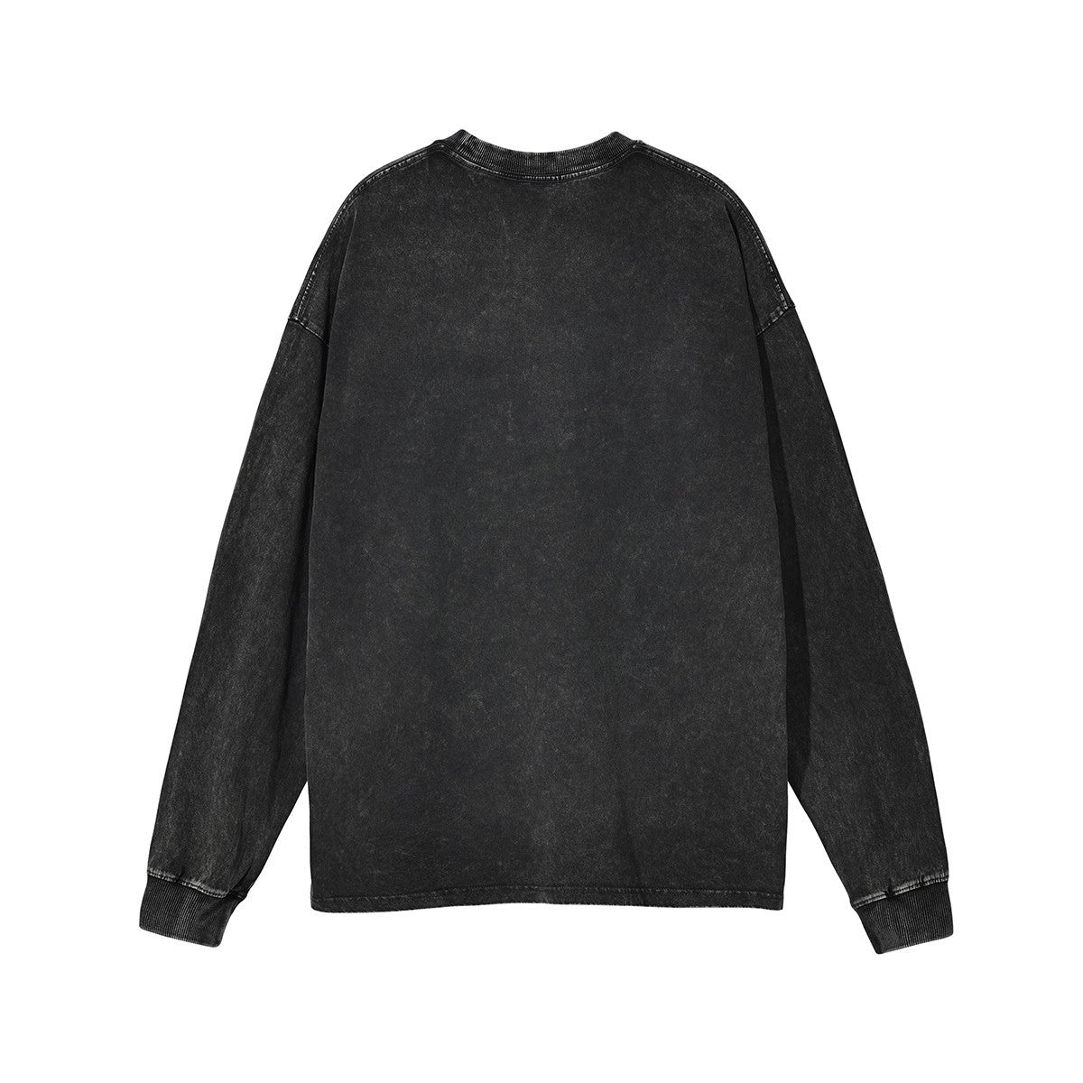 Washed Long-Sleeved American Retro TEE | zäh