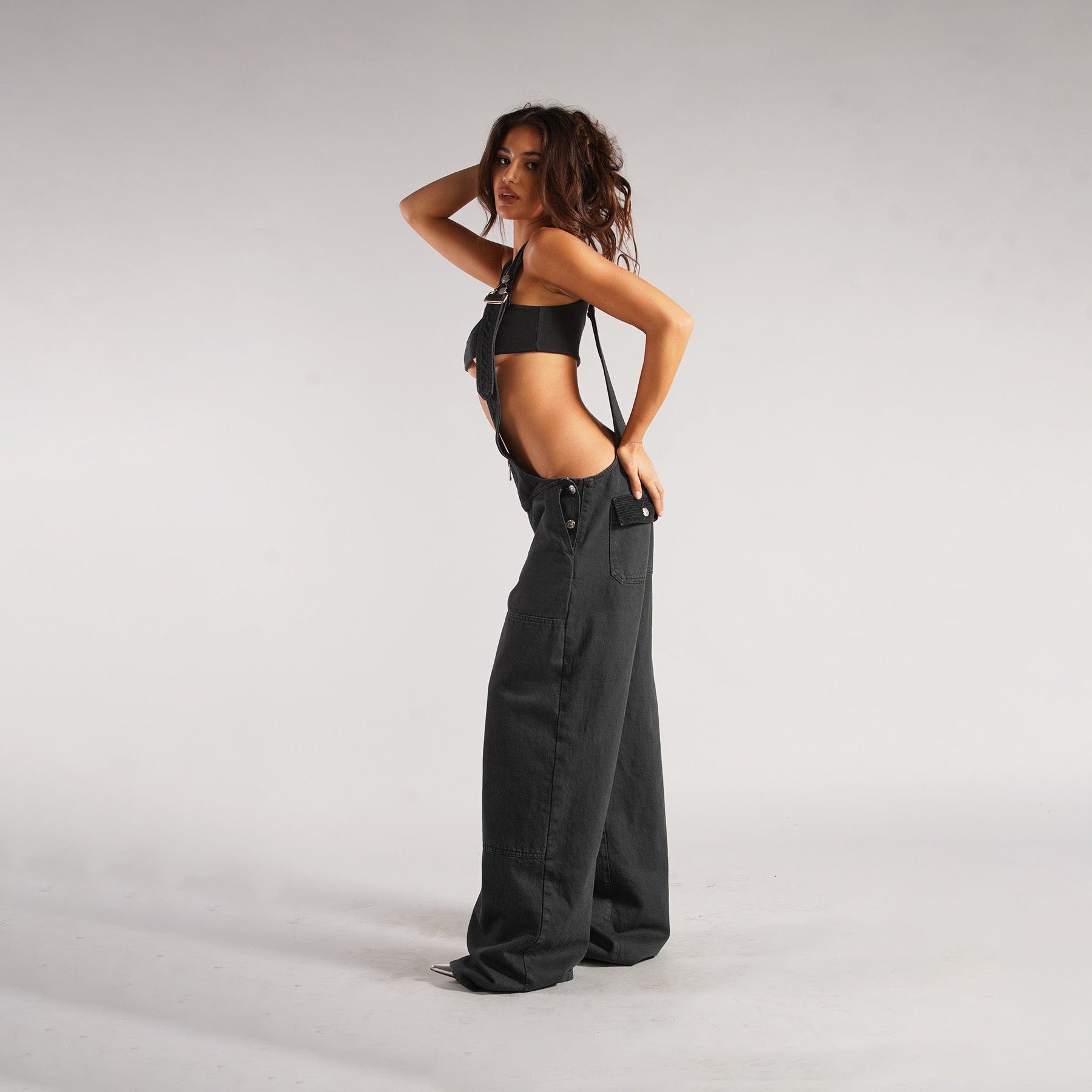 Loose Suspender Jumpsuit Streetwear Jeans Pants | zäh